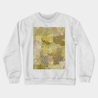 Abstract dots yellow green Crewneck Sweatshirt